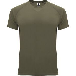 Roly Mens Bahrain Short-Sleeved Sports T-Shirt / Military Green